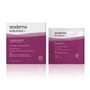Салфетки очищающие для лица с гликолевой и салициловой кислотой - Sesderma ACGLICOLIC S Cleansing Towelettes, 14 шт
