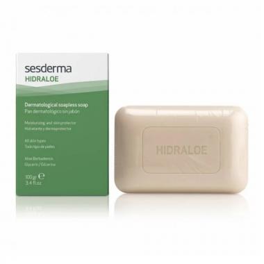 Мыло твердое дерматологическое - Sesderma HIDRALOE Dermatological Soapless Soap, 100 г