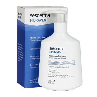 Крем-пенка для умывания - Sesderma HIDRAVEN Foamy Soap Free Cream, 300 мл