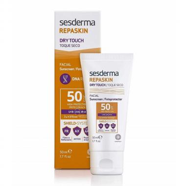Средство солнцезащитное с матовым эффектом для лица SPF 50 - Sesderma REPASKIN DRY TOUCH Facial Sunscreen SPF 50, 50 мл