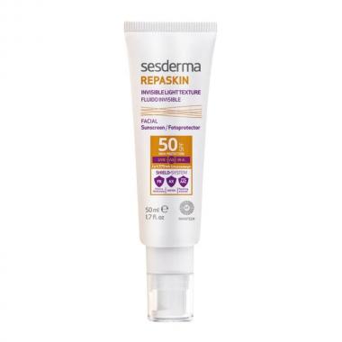 Средство солнцезащитное сверхлегкое для лица SPF50 - Sesderma REPASKIN INVISIBLE LIGHT TEXTURE Facial Sunscreen SPF 50, 50 мл