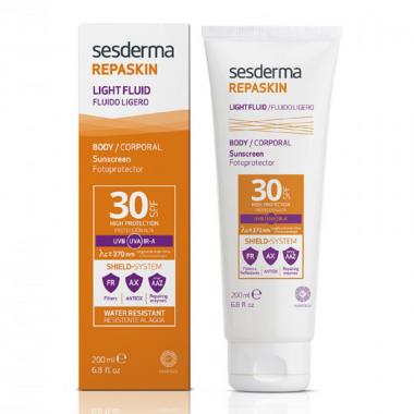 Флюид нежный солнцезащитный для тела SPF 30 - Sesderma REPASKIN LIGHT FLUID Body Sunscreen SPF 30, 200 мл