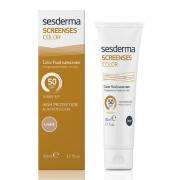 Средство солнцезащитное тональное SPF 50 (Светлый тон) - Sesderma SCREENSES COLOR Fluid Sunscreen SPF 50 Light, 50 мл