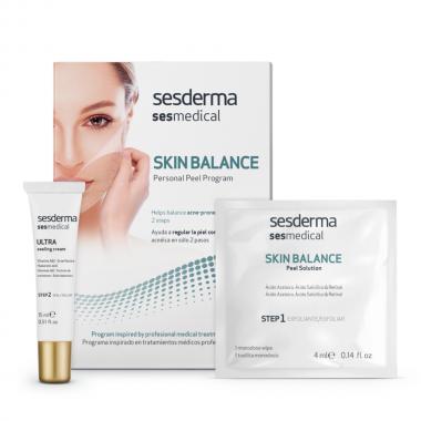 Программа персональная для восстановления баланса кожи - Sesderma SESMEDICAL Skin Balance Personal Peel Program, 4 шт + 15мл